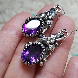 Amythest Earrings